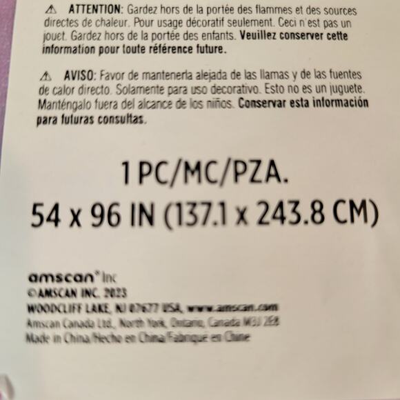 Barbie Plastic Tablecover 54x96in Birthday Party Table Cover Table Cloth - Picture 5 of 7